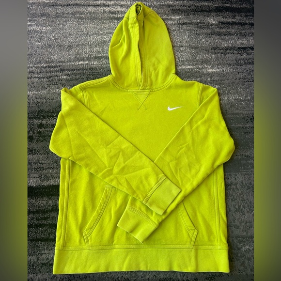 Nike Other - NIKE Neon Hoodie With Embroidered Swoosh